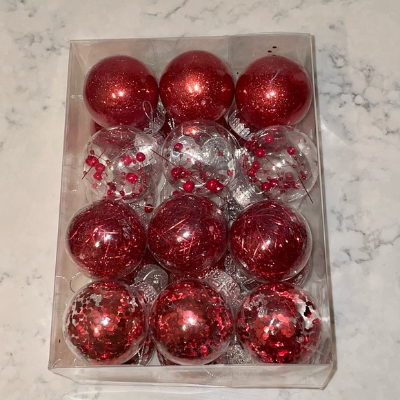 Shatterproof Christmas Ball Ornaments - (60mm/2.36", 24Pcs Red) - Picture 7 of 8
